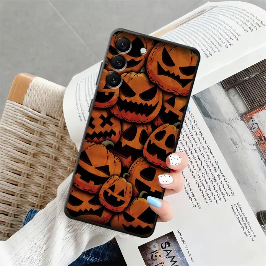 เคสโทรศัพท์ลายมอนสเตอร์ฮาโลวีนแบบนิ่มสำหรับ Samsung Galaxy A06 Note 20 Ultra 9 10 A30 A40 A03 A05 A07 A50 A70 A01 A02 A04
