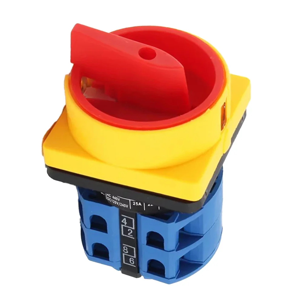 LW26GS-20/02 Rotary Cam Switch 690V 20A Padlock ON-OFF 2 Position Main Switch With Silver Contacts And Flame-Retardant PC