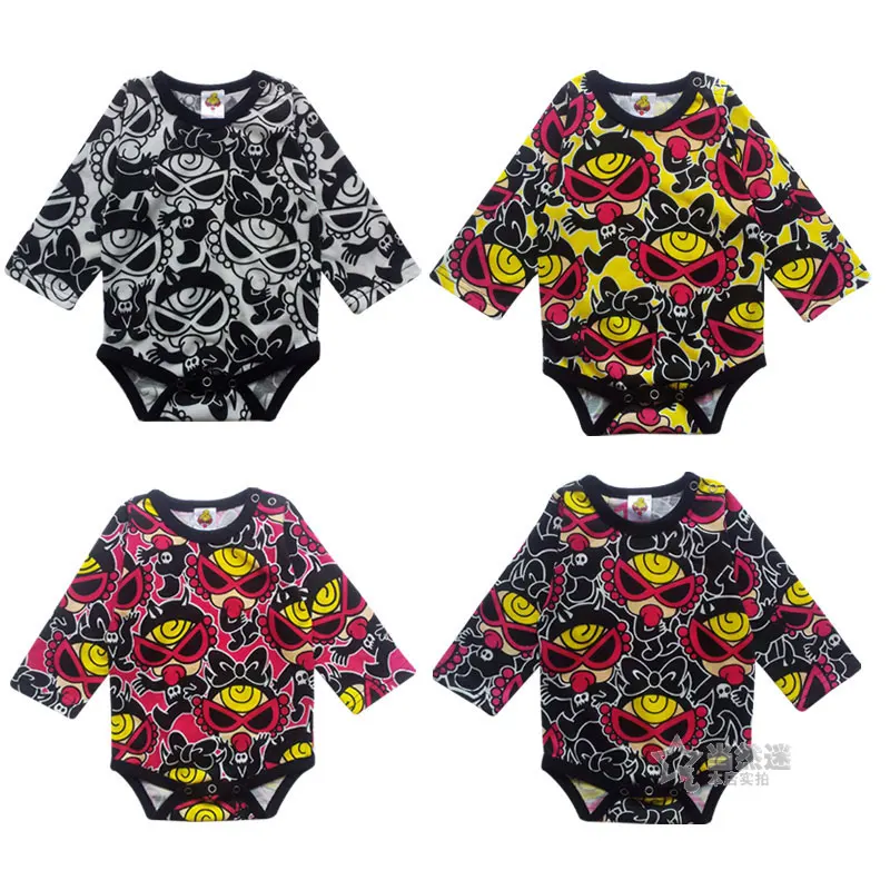 

Japanese Comfy Cotton Baby Boys Girls Onesie Tops Adorable Printed Long Sleeve Bodysuit Newborn Infant Hysteric Mini Outfit