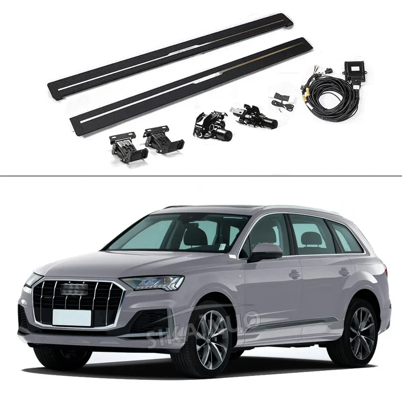 Q7 running board side step electric auto exterior accessories power   automatic footrest external foot pedals