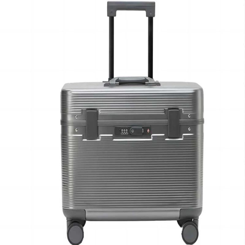 New Long Box Flip Small Aluminum Frame Photography Trolley Case 18-Inch Horizontal Luggage Men's and Women's Captain 23-Inch