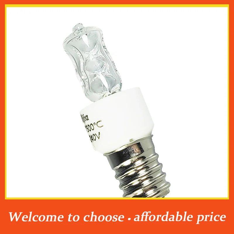 。1PC new 25W/40W E14 Oven Light Bulb 220-240V Safe Halogen Oven Lamp High Temperature 500℃ Resistant Dryer Microwave Light Bulb