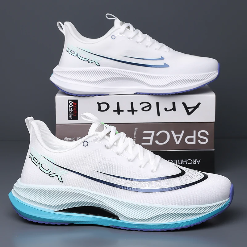 

Fashion Men Mesh Sports Shoes Summer Breathable Upper Lightweight Comfortable Casual Running Sneakers Male Daily Footwear