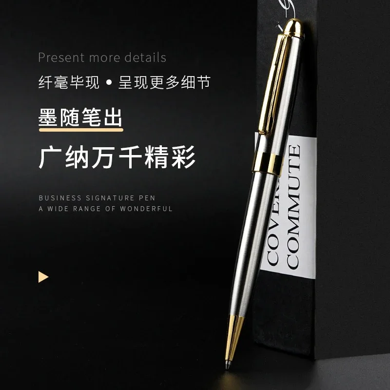 1 High-end Metal Ballpoint Pen Business Signature Writing Gel Pen Ballpoint Pen Student Practice Pen Writing Stationery
