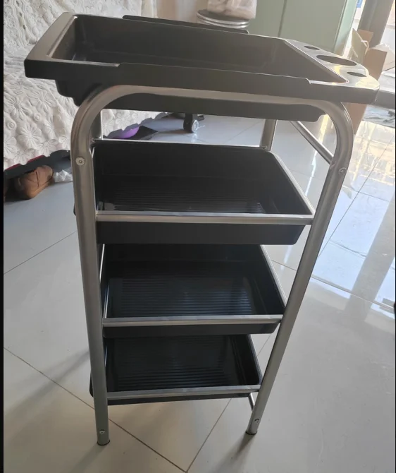Hairdressing Trolley Hair Salon Tool Cart Beauty Trolley Barber Shop Perm Hair Stylist Bar Cart Multi-function Tool Cabinet