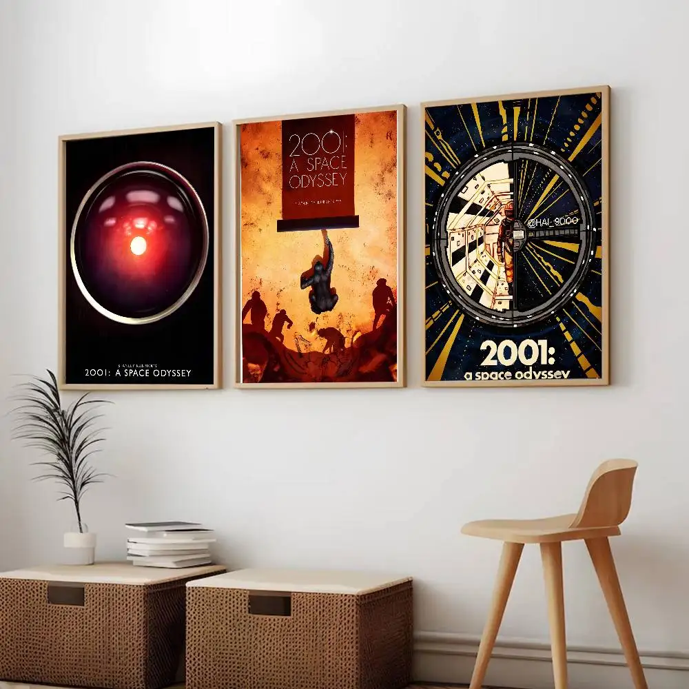 Science-Fiction-Filme 2001: Eine Weltraum-Odyssee Poster Leinwanddruck Poster mit Drucken Heimdekoration Geschenk für Schlafzimmer und Wohnzimmer