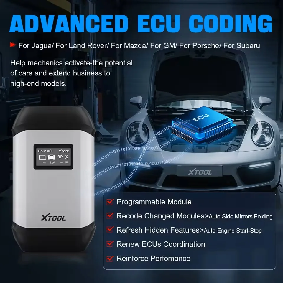 その他 PROGRAMMER'S TOOLKIT XTOOL XVCI MAX Wireless J2534 Programmer Automotive Diagnostic ECU