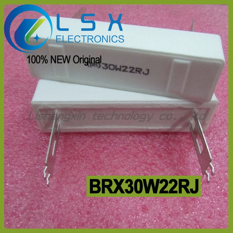 

5pcs BRX30W22RJ 30W 22R 5% high-power vertical ceramic cement resistor New and Original