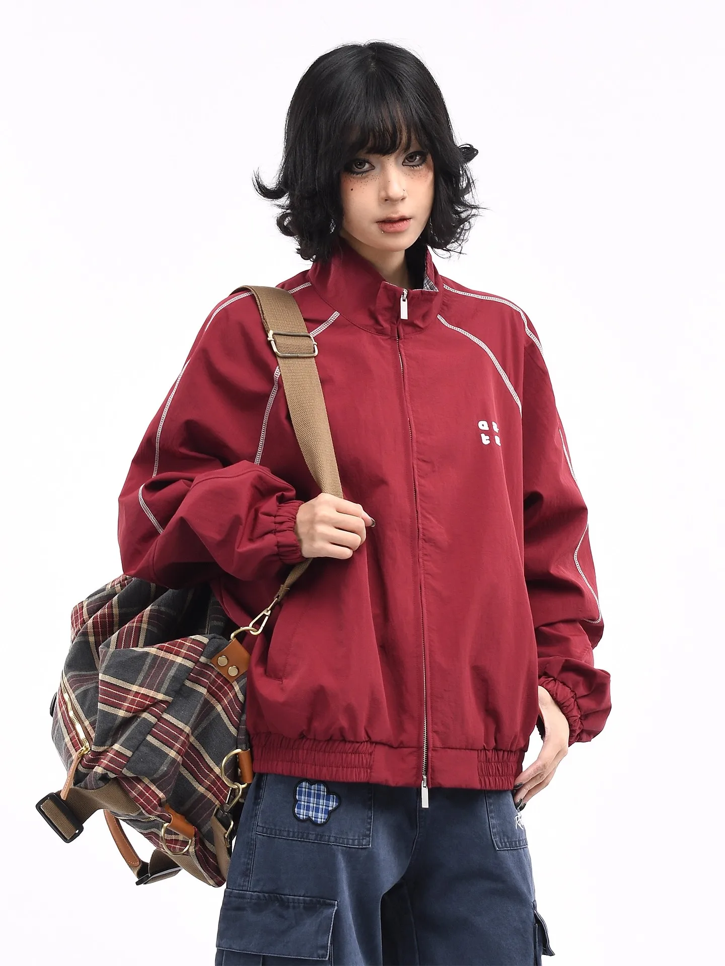 

Оригинальная американская ретро-куртка с вышивкой, повседневная спортивная куртка для мужчин и женщин, осенняя уличная свободная куртка для пар, трендовая