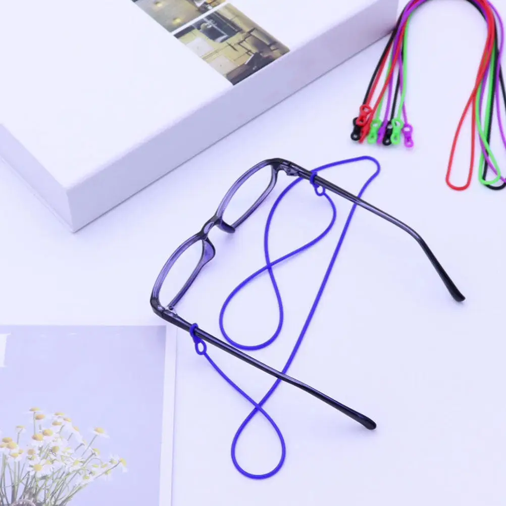 

Набор из 3 гибких ремешков для очков: для спорта, путешествий и повседневного использования, нескользящие, износостойкие, цветные, для ношения на шее