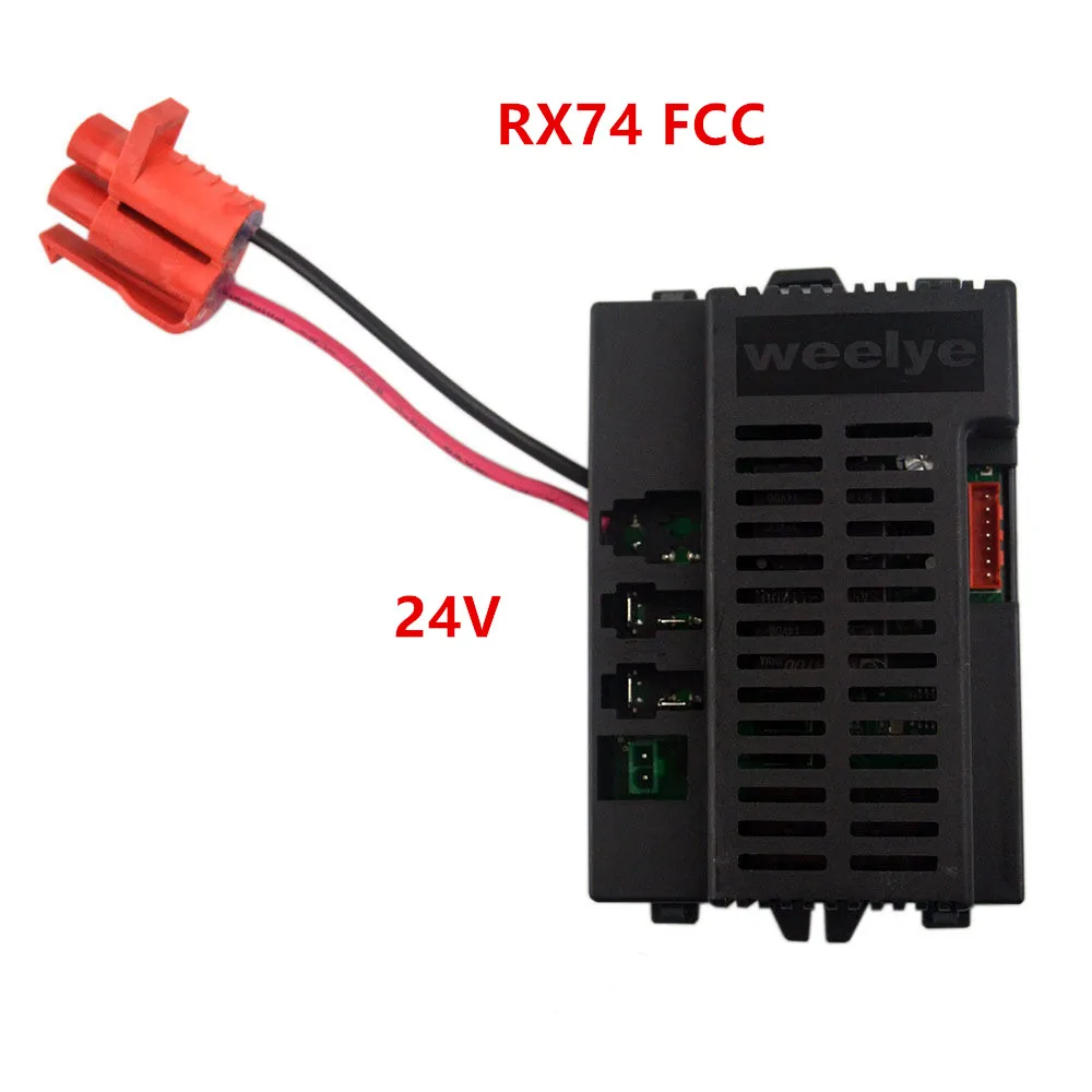 RX74 24V dziecięcy samochód elektryczny 2.4G odbiornik zdalnego sterowania nadajnik, 24V samochód dziecięcy RX30/RX98/RX108 kontroler płyty drukowanej