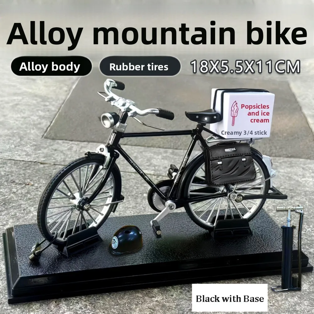 New Mini DIY Assembly Kit 17.8*6.2*10.5cm 4 Colors Alloy Model Bicycle Retro Nostalgic Bicycle