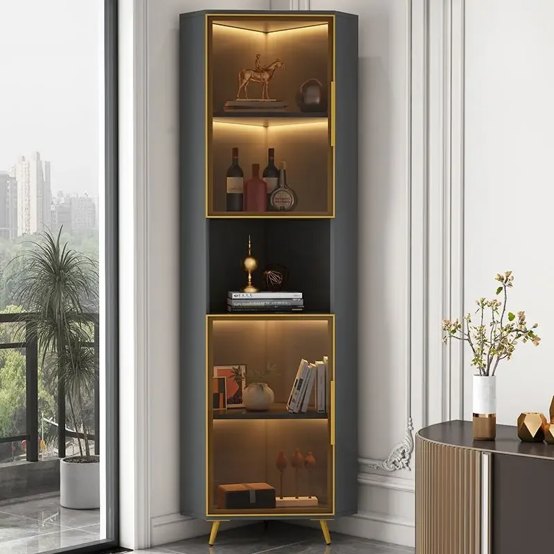 Modern Home Bar Nordic Cabinet Wine Decoration Shelves Antique Furniture Full Kitchen Accessories Open Cabinets Portable Luxury