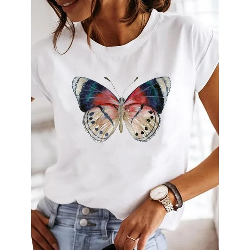 Ballon tendance d'amour des années 90 pour femmes, hauts d'été imprimés, t-shirts graphiques, vêtements esthétiques Harajuku