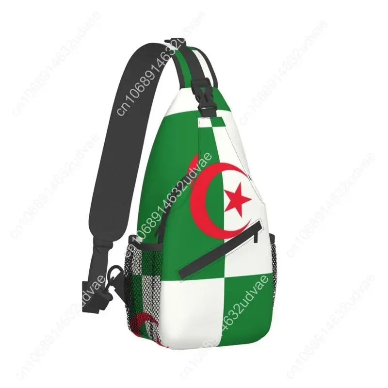 Algeria Flag Sling Chest Bag Customized Shoulder Crossbody Backpack for Men Traveling Daypack