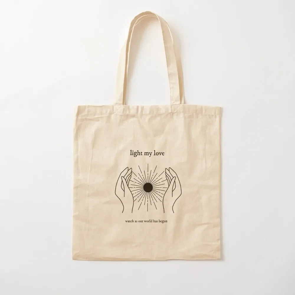 

light my love Tote Bag bags woman 2025 Reusable bags Lady bags Bag