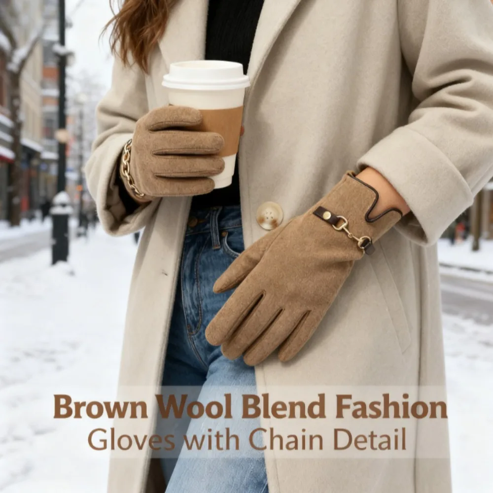 

Новые женские немецкие бархатные перчатки с сенсорным экраном, толстый флис, технология верховой езды, вождения, поздний осенне-зимний стиль