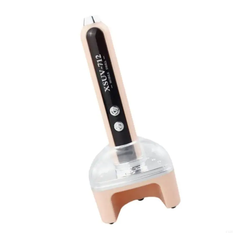 C1FF مثقاب كهربائي Unguis قابل للنقل 35000 دوامة لحظة طويلة قابلة للشحن جهاز مانيكير 6 مرفقات خطة عمل هادئة #3