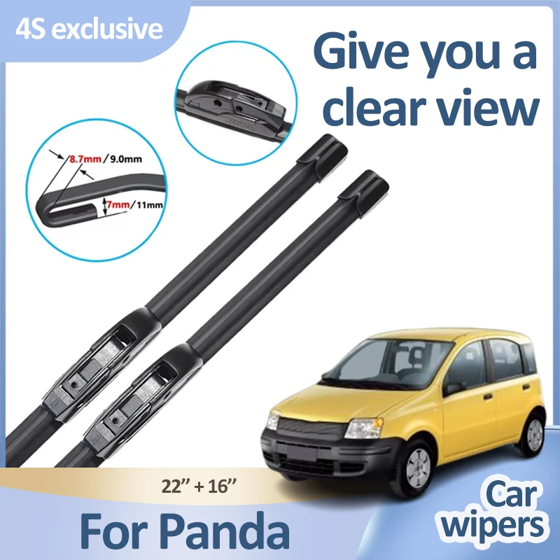 

For Fiat Panda Gingo 169 2003~2012 2004 2005 2006 2007 Car Wiper Windshield Automotive Screen Front Wiper Glass Car Accessories