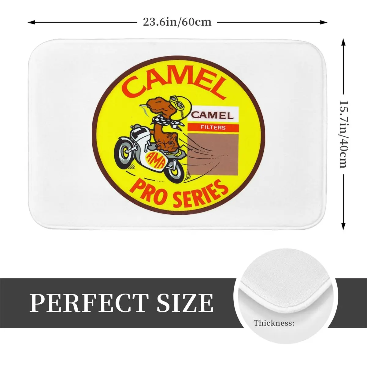 Retro Car Camel Cigarettes Doormat Kitchen Entrance Home Floor Mat Anti-slip Carpet Rug for Balcony Footpad Mats