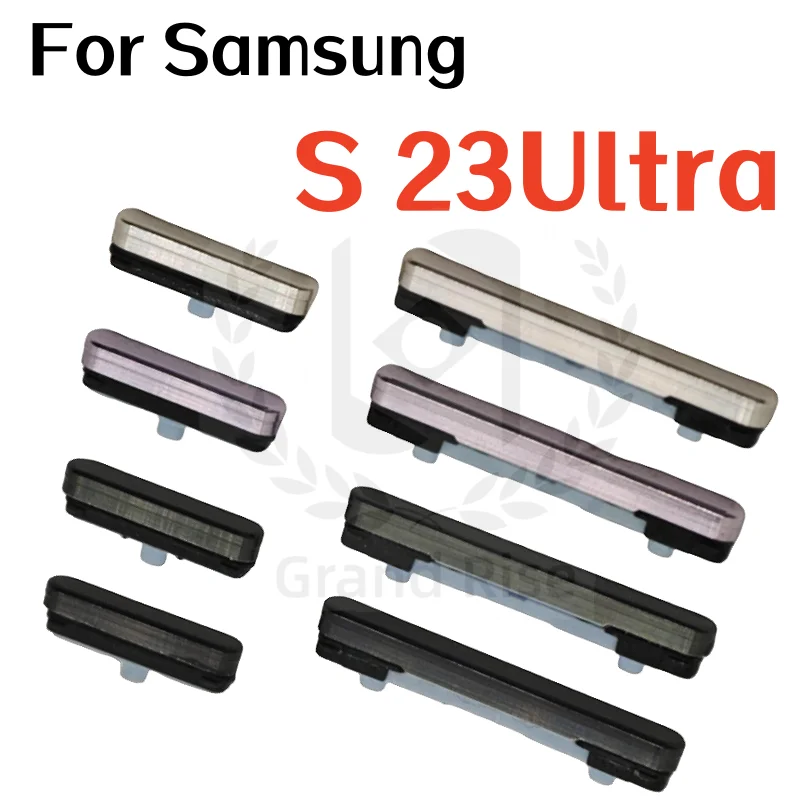 For Samsung S23+ S23 FE S23 Ultra Side Power Volume Button Keys Replacement Spare Parts All Colors