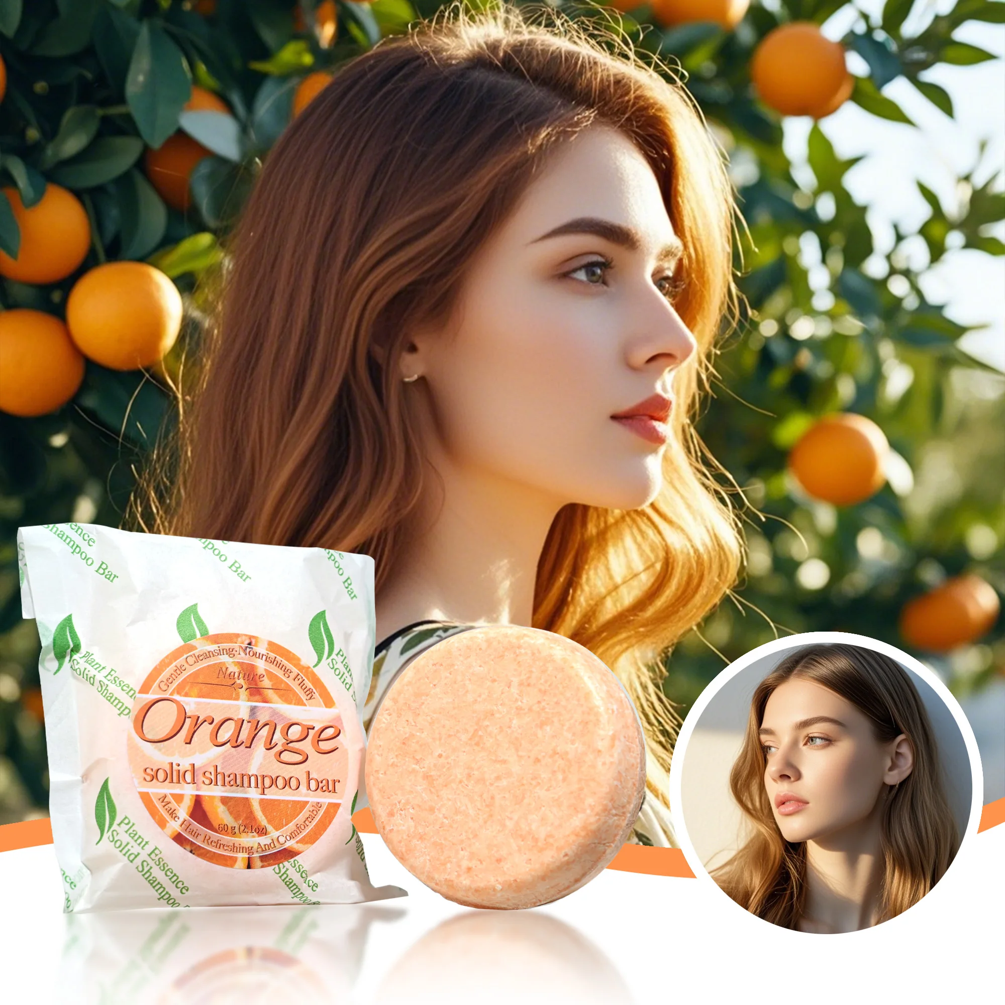 

Шампунь с оранжевым витамином С, сладкое оранжевое эфирное масло для глубокого очищения и ухода за волосами без остатков