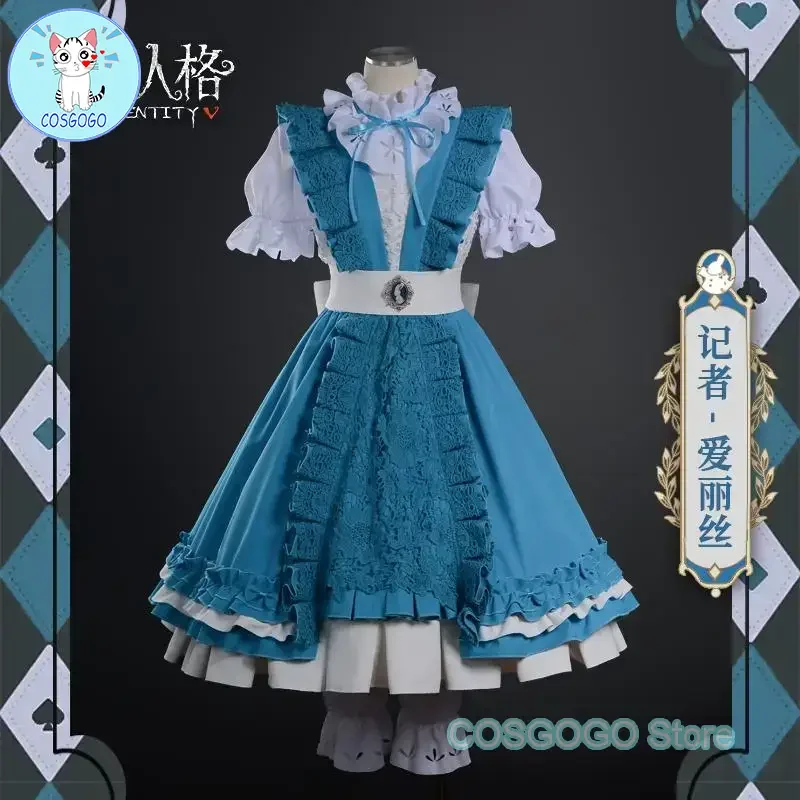 

Collab Series:Game Identity V Journalist Alice in Dreamland Cosplay Costume Halloween Women Lovely Dress Lolita Clothes