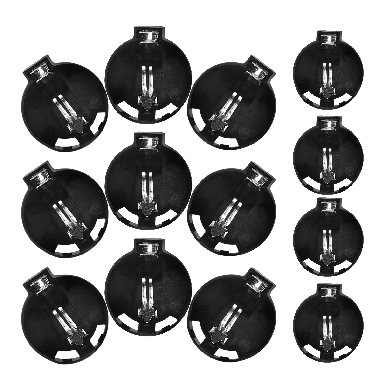 

24pcs Seat Single Button Holders Durable Mini Coin Case For Electronics Multi-Use Electric Equipment Accessory