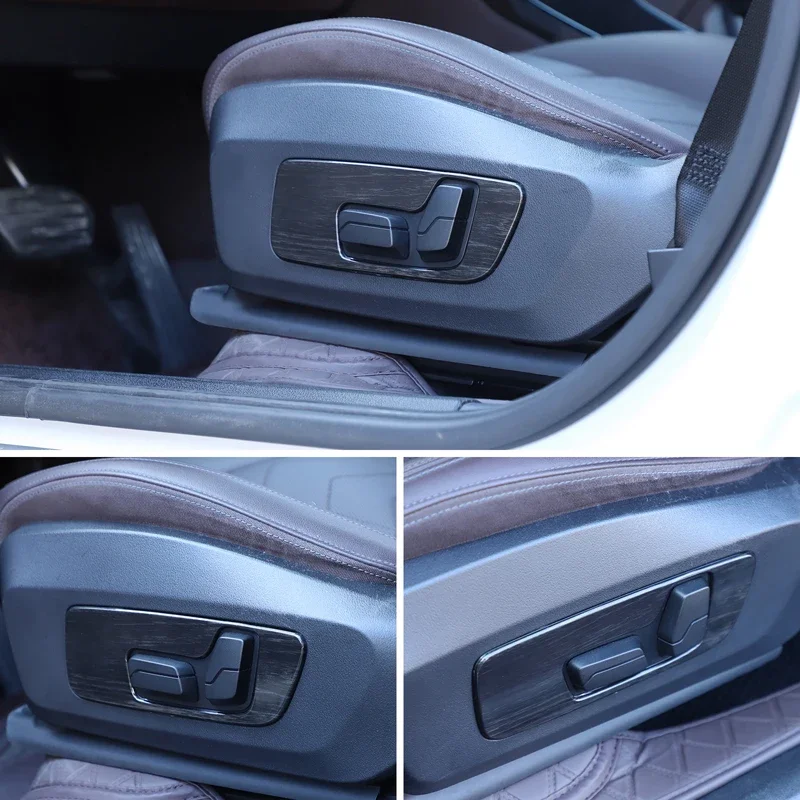 

ABS Carbon Fiber Car Seat Adjust Button Panel Frame Cover Trim Interior Car Accessories For BMW X1 U11 2023-2025