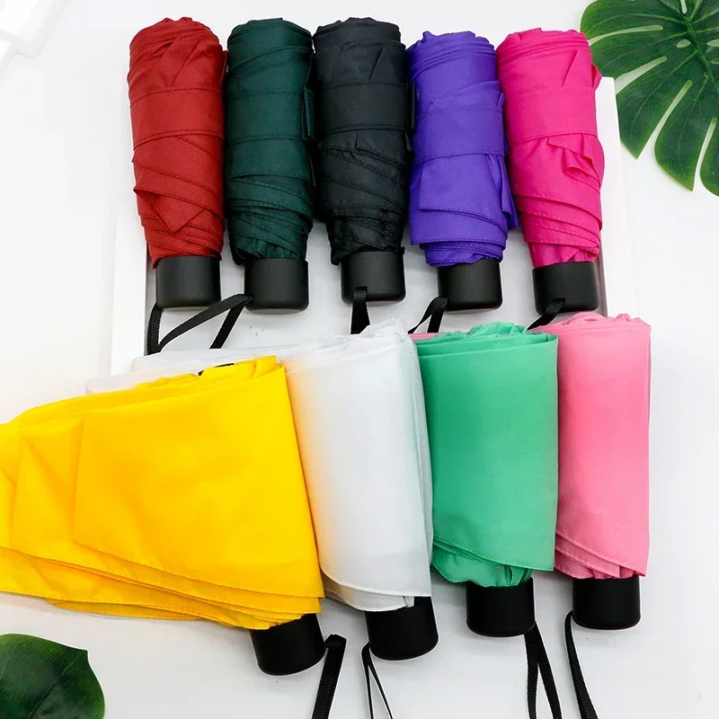 Mini Pocket Umbrella Women UV Small Umbrellas 180g Rain Women Waterproof Men Sun Parasol Convenient Girls Travel Parapluie Kid