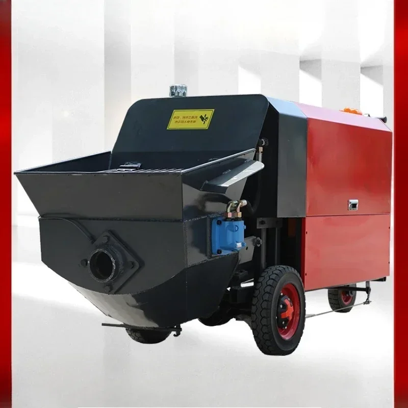 Ground Pump Concrete Transfer Pump Large Fine Stone Concrete Secondary Structure Pouring Cement Small Manual Horizontal Pump Ho