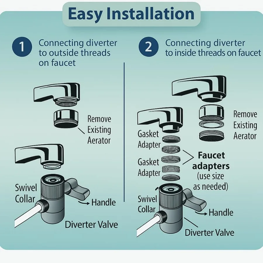 نظام تنقية المياه الثلاثي على سطح الطاولة مع تقنية ORP القلوية 0.5 ميكرون فلتر كتلة الكربون للملوثات الفعالة