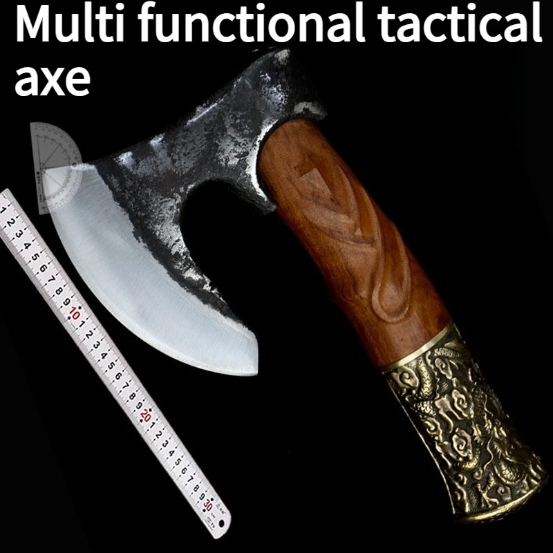 

Outdoor Mountain Cutting Tactical Axe Self-defense Emergency Tool Chopping Wood High Manganese Steel Engineer Axe
