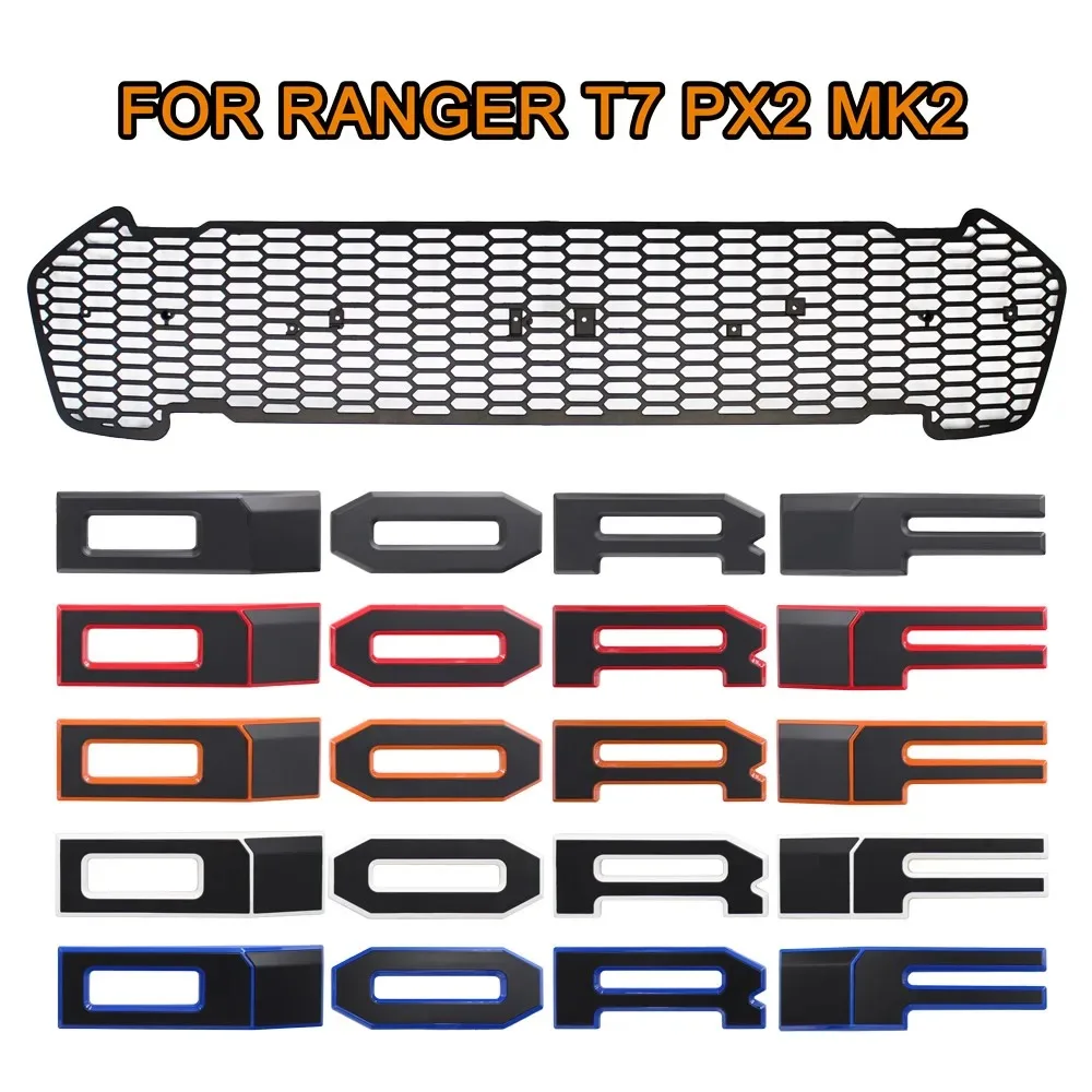 

Front Bumper Mesh Raptor Grille Modified Grill Fit For RANGER 2015-2018 T7 PX2 MK2 XL XL+ XLS XLT Limited WILDTRAK Pickup Trucks