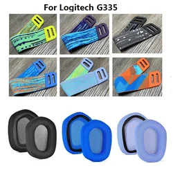 Original Ear Pads For Logitech G335 headphones replacement earmuff ear cushion headband tape suitable for G733 headset