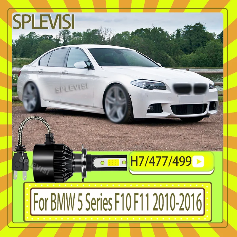 

477/499 IP67 Waterproof 12v LED Bulb high low Penetrate Fog & Rain For BMW 5 Series F10 F11 2010 2011 2012 2013 2014 2015 2016