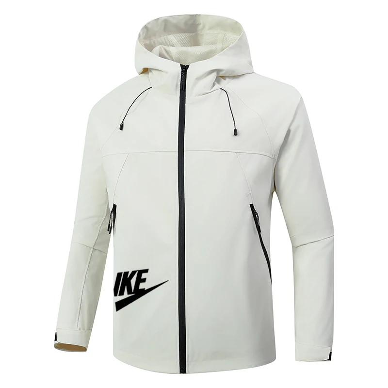 2025 Men's Spring and Autumn Mountaineering Casual Windproof and Waterproof Windbreaker Pilot Zipper hooded jacket