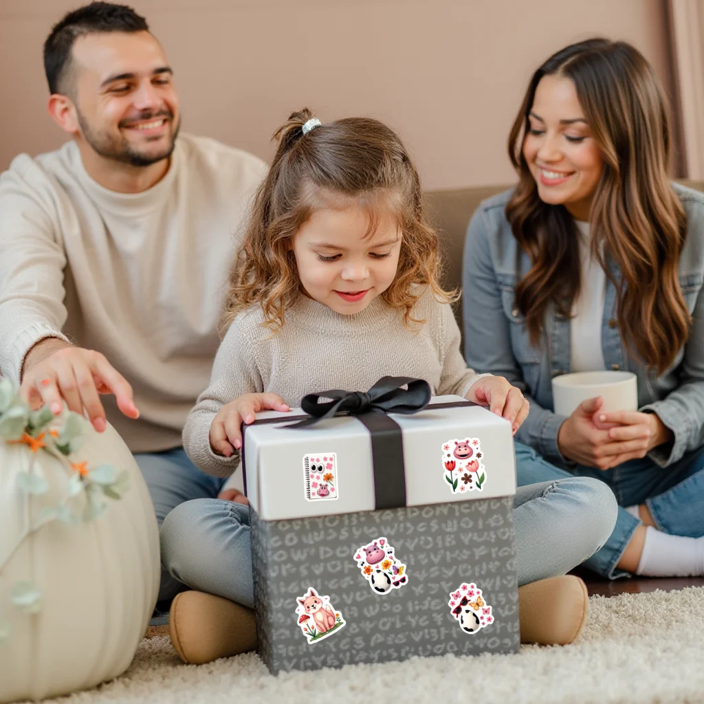 35 قطعة-70 قطعة ملصقات الأزهار الكرتون جميل الحيوان طبيعة الحيوان ملصقات مضحك ملصقات لحقيبة الثلاجة الهاتف الأمتعة DIY بها بنفسك #5