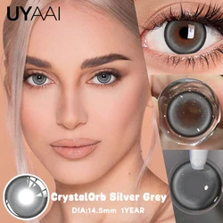 UYAAI NEW Natural Brown Lenses 1 Pair Colored Pupils for Eyes Gray Lenses Green Eye Lenses Purple y2K Colorcon Fashion Lenses