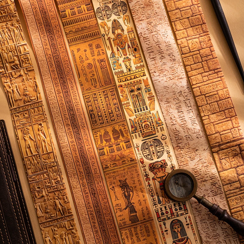 

Journal GO 4x200cm Egyptian Adventure Washi Tape DIY Scrapbook Creative Egypt Collage Junk Journal Phote Frame Masking Tape