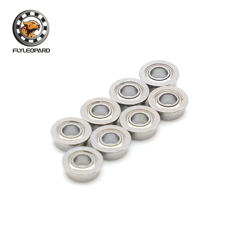 2PCS F683ZZ Bearings ABEC-7 3x7x3 mm High Precision Metal Shielded Flanged Ball Bearing
