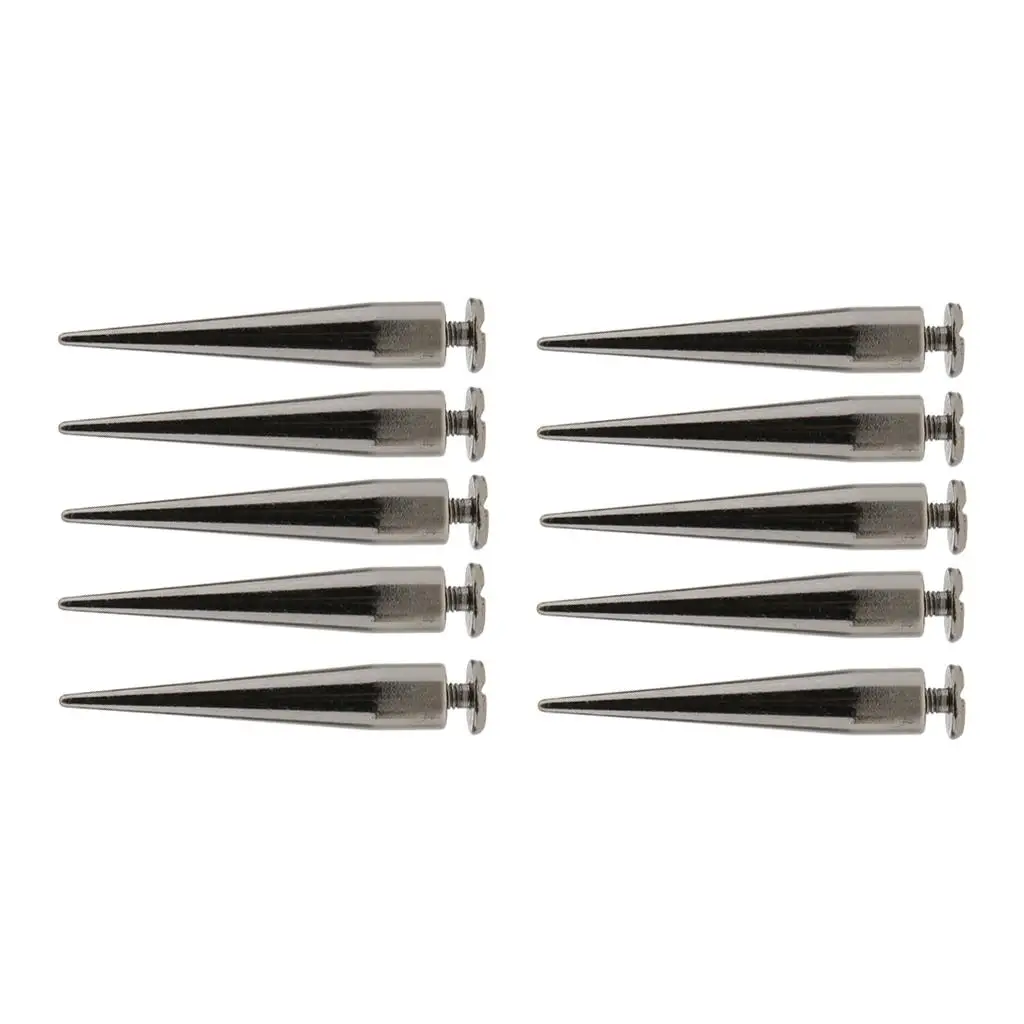 Metal Cone Rivet Screw Studs Spikes Spots for DIY Leather Craft Punk Rock Bag Belt Decoration