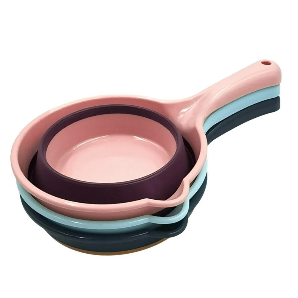 Large Capacity Foldable Water Scoop Ergonomic Design Plastic Kitchen Ladle Multi-purpose Portable Foldable Ladle Kitchen Use