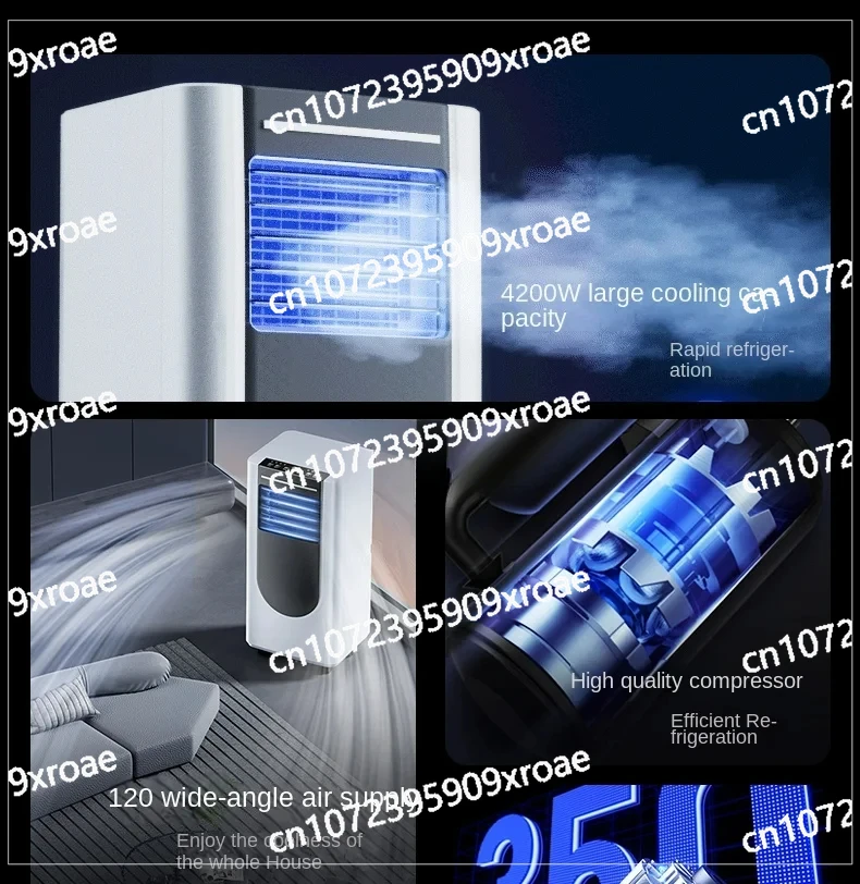 Mobile Air Conditioner Cooling and Heating All-in-One Machine Single Cold Installation-Free