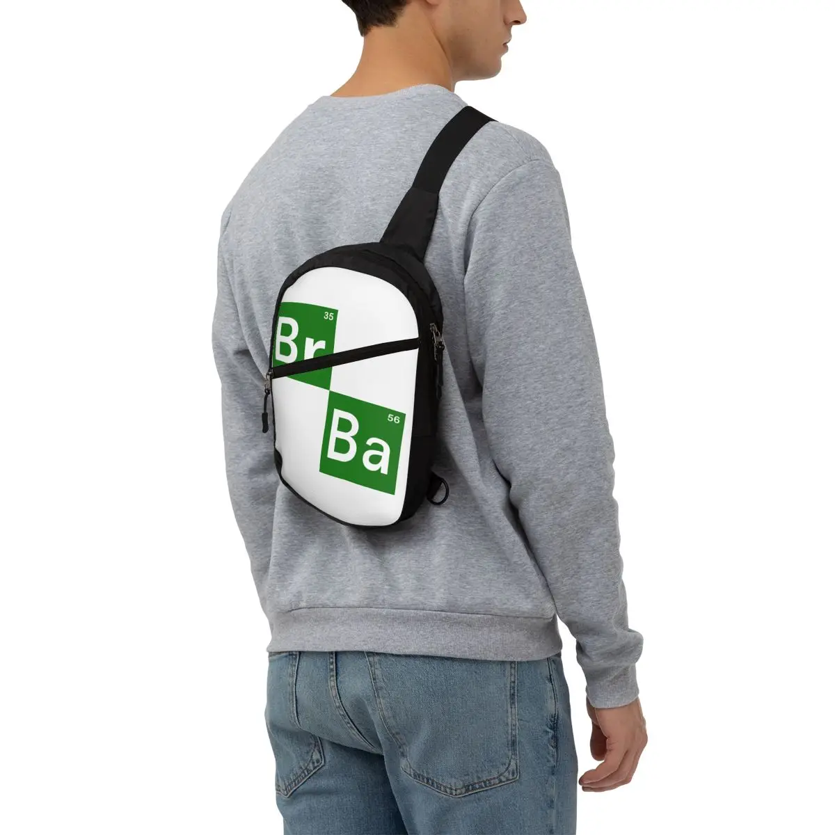 Casual Breaking Bad Crossbody Sling Mochila Homens Ombro Peito Bolsas para Caminhadas