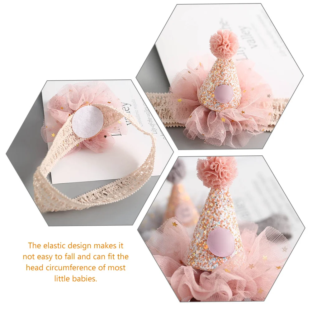 

2 шт., повязка на голову с короной для дня рождения ребенка, эластичная, легкая, удобная, аксессуар для волос, реквизит для фотосъемки