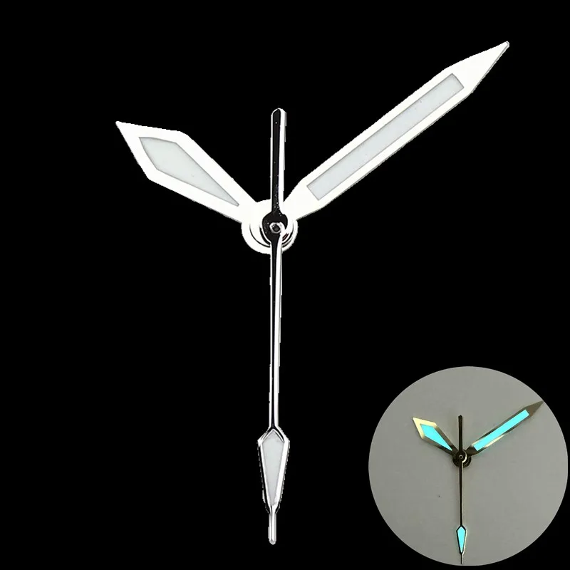 High Quality Polished Silver Gold Watch Hands C3 Bgw9 Green Blue Bright Luminous Clock Hand For Nh35 Nh36 Movement SKX Hand Mods watch hands miyota 8215 nh35 hands