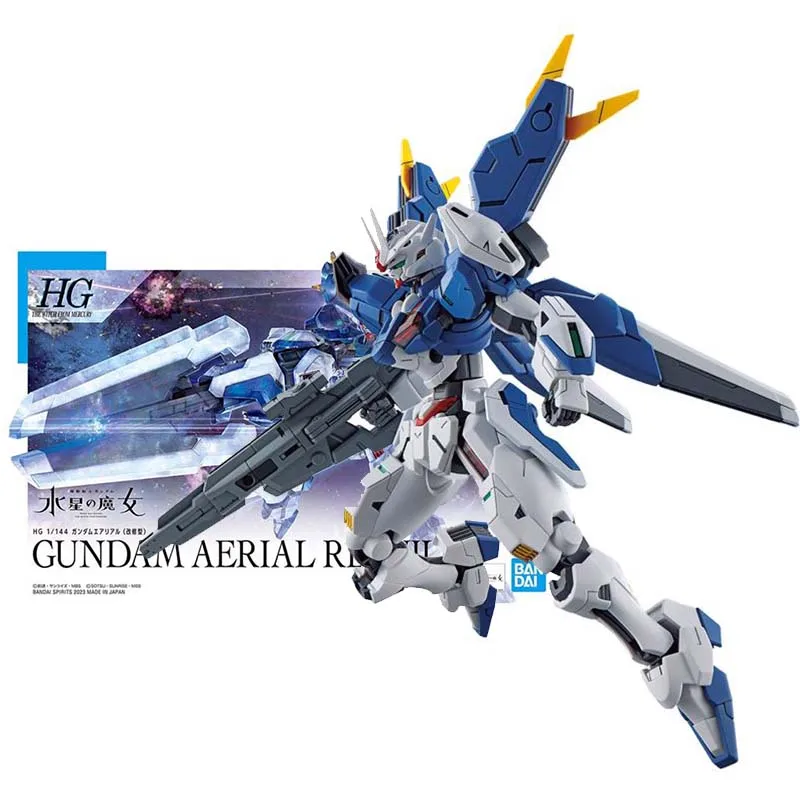 

Bandai Figure Gundam Model Kit Anime Figures Witch from Mercury Aerial Rebuild Mobile Suit Gunpla Action Figure Toys For Boys