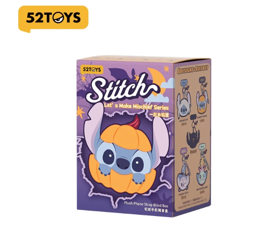 52TOYS スティッチ ハロウィン ブラインドボックス 携帯ストラップ キーホルダー トレンド玩具 ギフト