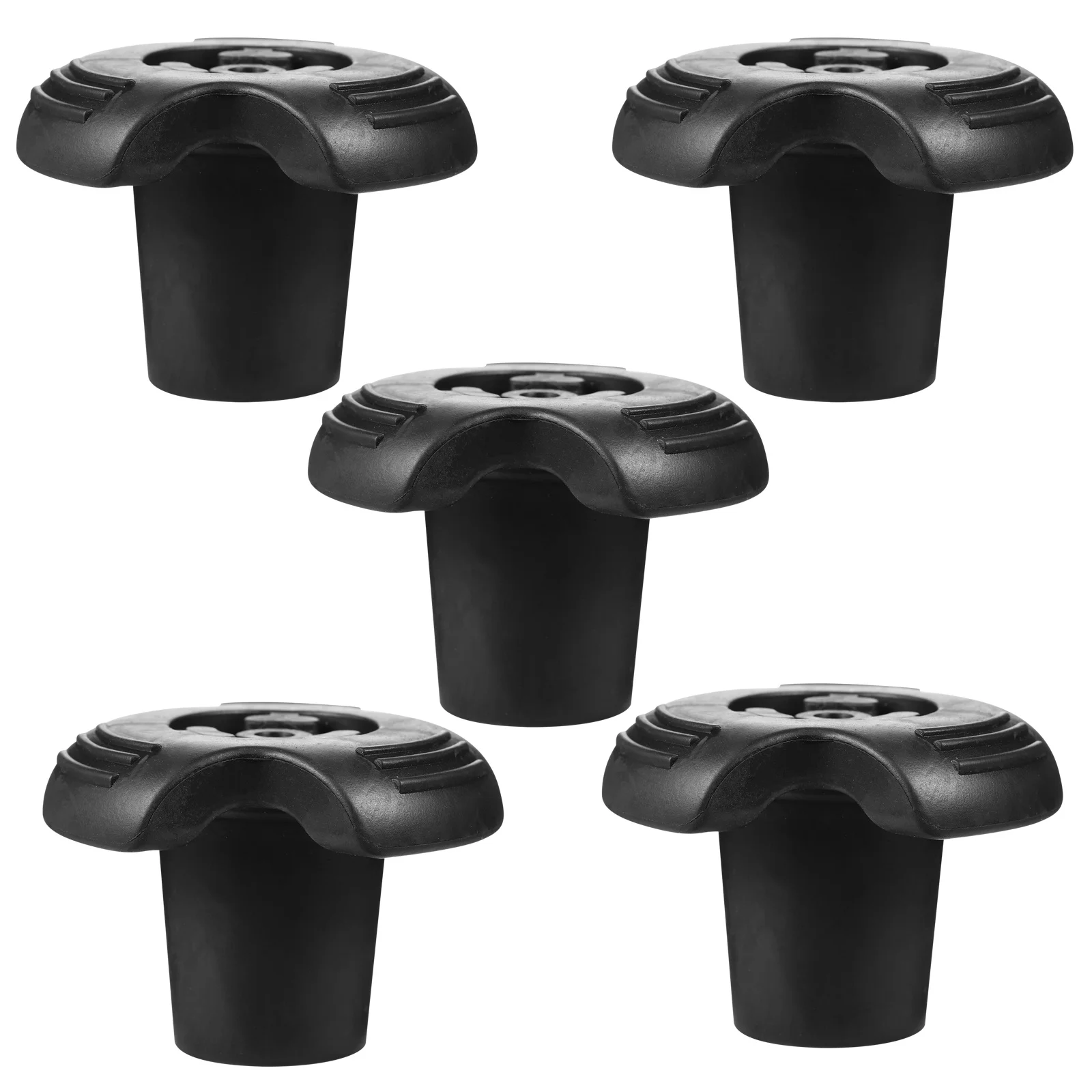 

5Pcs Hiking Pole Rubber Tips Non Slip Walking Stick End Caps Durable Protection Trekking Accessories Walking Sticks Rubber Tips